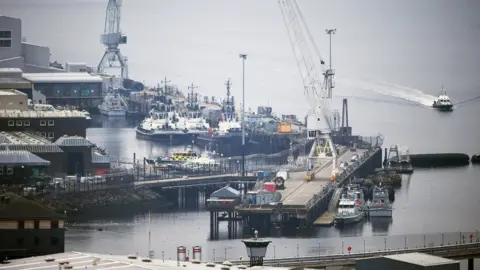 Getty Images A general view of Faslane submarine base