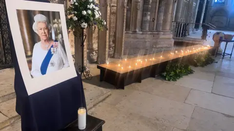 Candles in Lincoln Cathedral