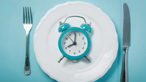 Getty Images A clock on a plate