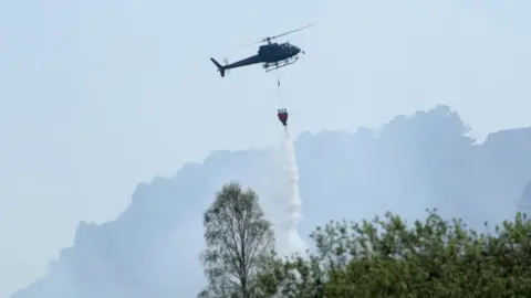 PA Media Helicopter in Ilkley