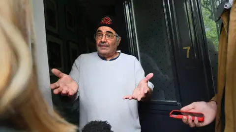 PA Danny Baker speaking at his London home after he was fired by BBC Radio 5 Live