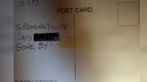 Postcard to 'Mike' from Clive Hally