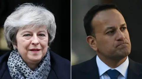 Getty Images Theresa May and Leo Varadkar