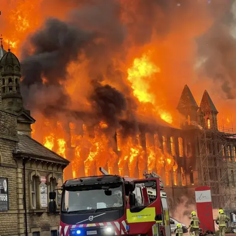 Optimum Fireworks Dalton Mills on fire