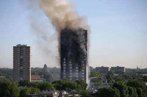 Getty Images Grenfell tower on fire