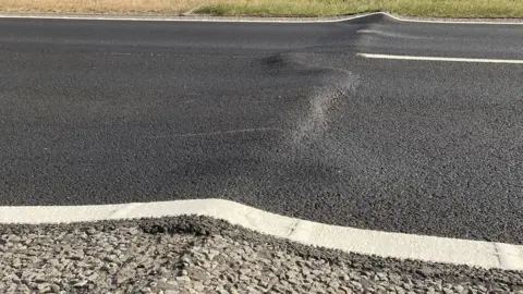 A14 closed for hours as surface buckles in heat near Cambridge