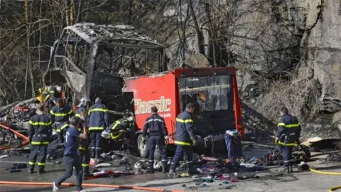 Reuters Scene of French Alps coach crash