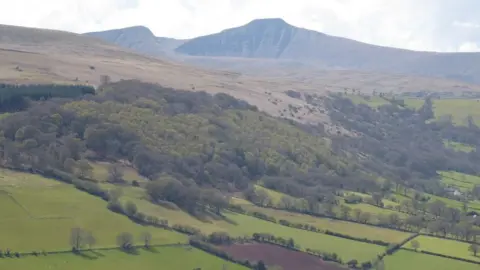 Philip Halling  / Geograph View of the Brecon Beacons from Allt yr Esgair