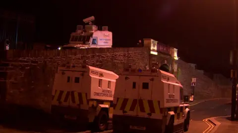 BBC PSNI riot trucks