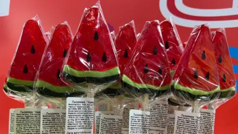 BBC Watermelon-shaped sweets