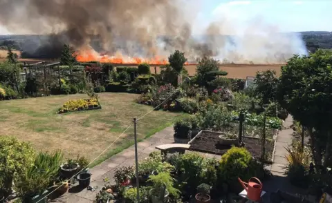 TWFRS Field fire in Walbottle