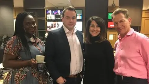 Barbara Ntumy, Matt Forde, Liz Kendall and Michael Portillo