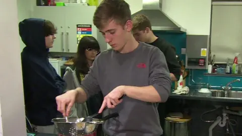 Reef Butler cooking dinner at Steps Club