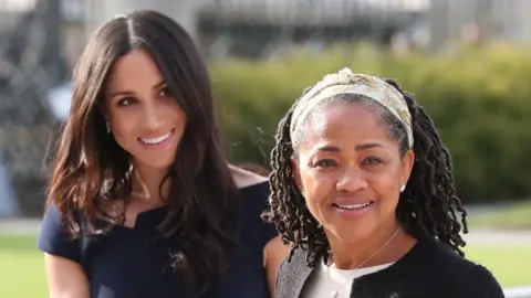 Getty Images Duchess of Sussex and Doria Ragland