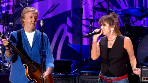 Sir Paul McCartney and Chrissie Hynde