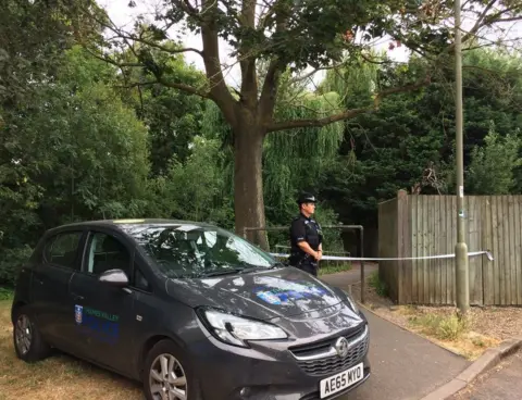 BBC Police at scene of Abingdon stabbing