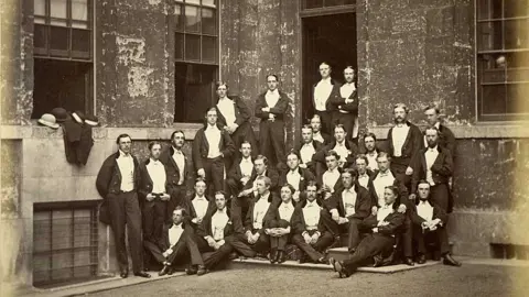 Getty Images Bullingdon club in evening dress