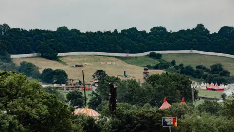 The security being built around Glastonbury