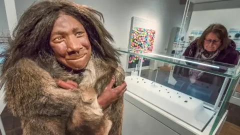 NAtional Museum Wales/Marc Atkins Neanderthal child exhibit