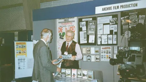 Phil Watts Mr Watts father at a film show in the 1970s