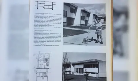 Marina Rees inside of book