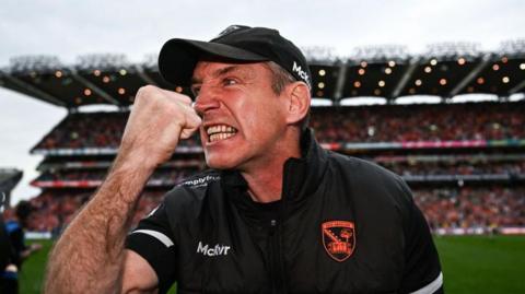 Kieran McGeeney leads Armagh to a first All-Ireland final appearance since 2003