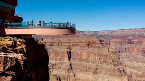 The Grand Canyon Skywalk was opened by Buzz Aldrin (second man to walk on the Moon) and John Herrington (first Native American astronaut).