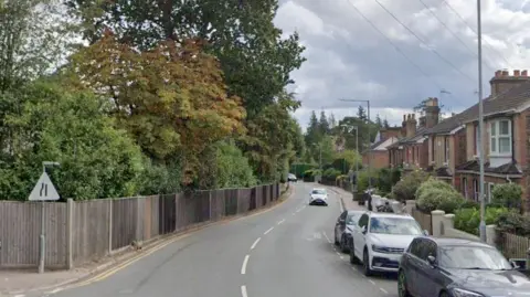 Google Google image of Bayhall Road in Tunbridge Wells.