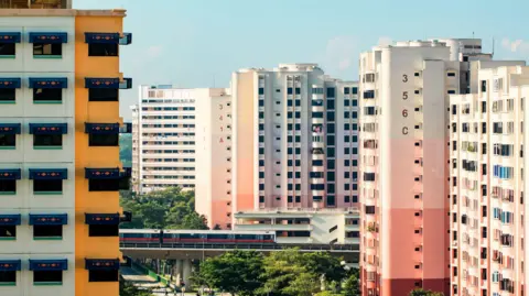 Getty Images Public housing estates in the north region of Singapore