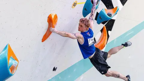 Max Milne in action earlier this year