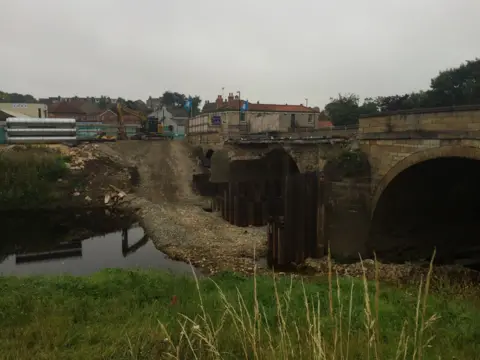 Joanita Musisi/BBC The bridge pictured in 2016 when it collapsed