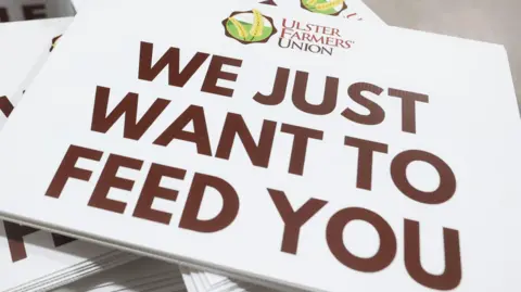 PA Media Ulster Farmers' Union saying 'We just want to feed you'
