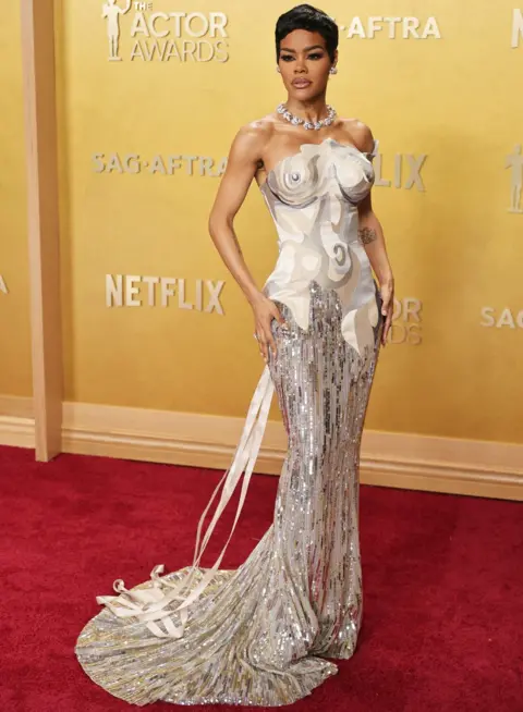 Getty Images Teyana Taylor attends the 32nd Annual Actor Awards at Shrine Auditorium and Expo Hall on March 01, 2026 in Los Angeles, California