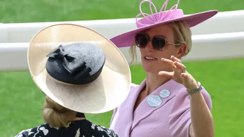 NEIL HALL/EPA/Shutterstock Zara Tindall on the first day of Royal Ascot.