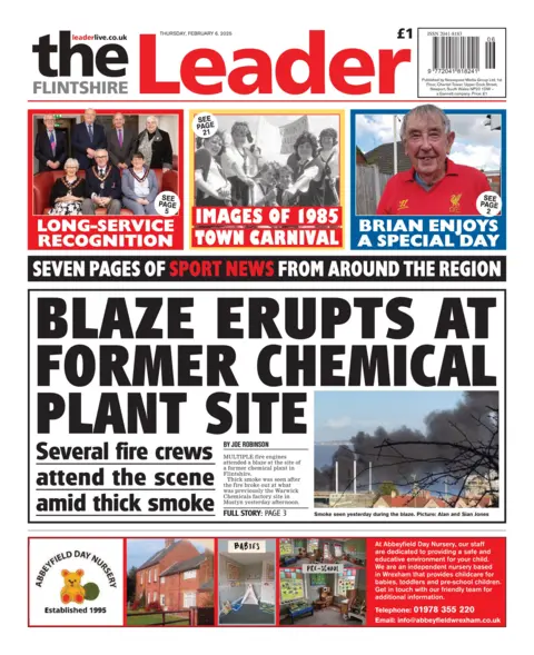 Flintshire Leader Flintshire Leader front page