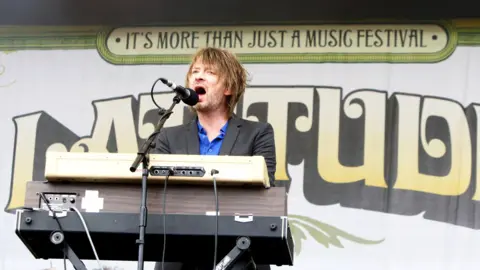 Getty Images Thom Yorke performing onstage at Latitude Festival