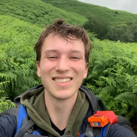 Harrison Sharples A selfie of Harrison on a walk in the nature