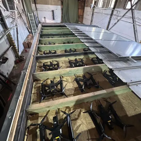 SBU Dozens of drones in cabins
