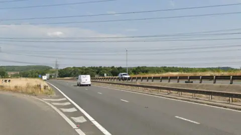 A Google street view image of the A453 next to where the project could be built if plans are approved next week