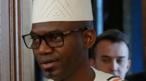 Malian Foreign Minister Sadio Camara in Moscow in 2024