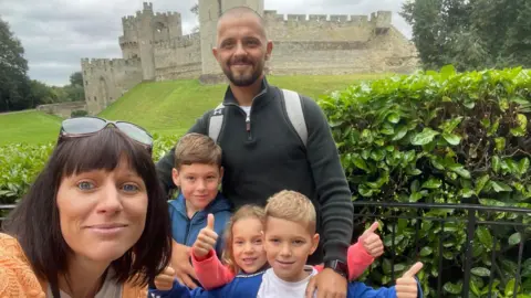 PA Robert Seaward with his wife and three children