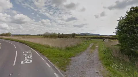 Google The site of the planned new homes near Burnham-on-Sea