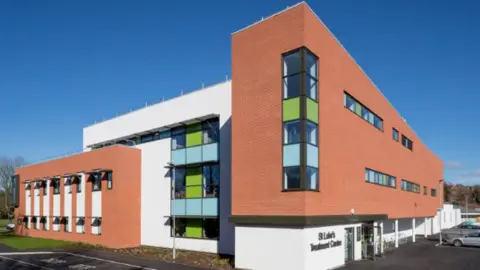 The exterior of the St Luke's treatment centre in Market Harborough 