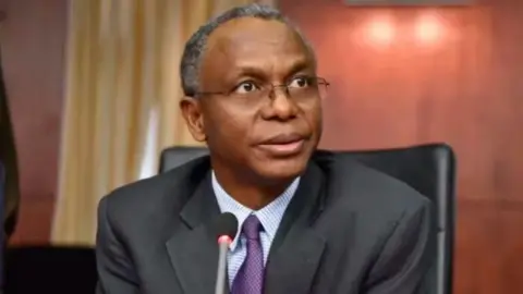 Nasir El-Rufai dressed in a grey suit