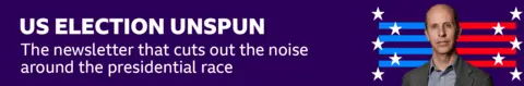 The BBC banner graphic reads: "US Election Unspun: The newsletter that cuts through the noise surrounding the presidential race" with picture of Anthony Zurcher on the right