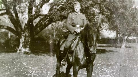 Rudolf Kirchner on a horse