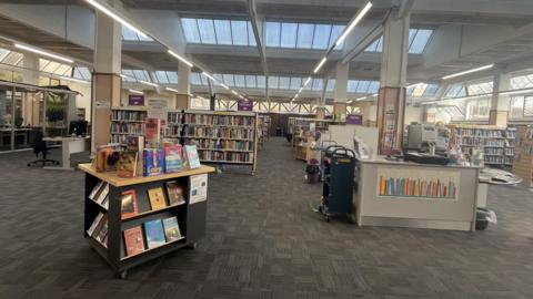 Inside of Wellingborough Library