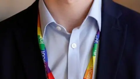 Rainbow lanyard