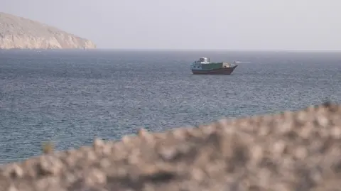 The Strait of Hormuz on Thursday
