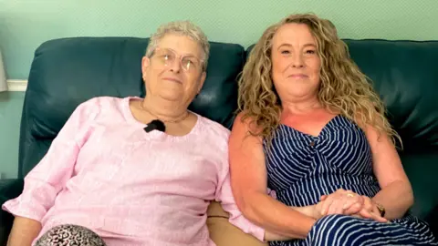 BBC/Mark Norman Lynne Saker and her daughter Zoe